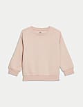 Sweat en coton uni (du 2 au 8 ans)