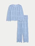 2pc Pure Cotton Knitted Outfit (2-8 Yrs)