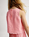 2pc Linen Cotton Crinkle Top and Trousers (2-16 Yrs)