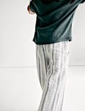 Pantalon en lin &agrave; rayures (du 2&nbsp;au 16&nbsp;ans)