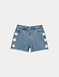 Korte denim broek mom-model (2-8 jaar)