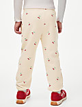 Cotton Rich Ditsy Cherry Print Joggers (2-8 Yrs)