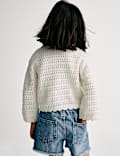Short en jean brod&eacute; (du 2 au 8 ans)