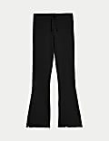 Cotton Rich Ribbed Flared Leggings (2-8 Yrs)