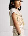 Pure Cotton Embroidered Vest (2-16 Yrs)