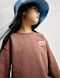 Sweatshirt mit hohem Baumwollanteil und Schriftzug „Sunshine“ (2–8 J.)