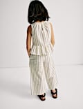 Pure Cotton Striped Top & Bottom Outfit (2-16 Yrs)