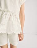Cotton Rich Top & Cycling Shorts Outfit (1-8 Yrs)
