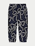 Pantalon de jogging en coton imprimé nœud (du 2 au 8 ans)