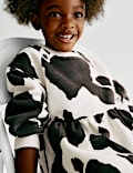 Cotton Rich Cow Print Swing Dress (2-8 Yrs)