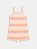 Pure Cotton Knitted Playsuit (2-8 Yrs)