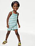 Pure Cotton Knitted Playsuit (2-8 Yrs)