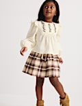 2-teiliges Outfit aus kariertem Rock und Bluse (18 Monate&ndash;8 Jahre)