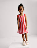 Pure Cotton Striped Dress (2-8 Yrs)