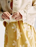 Kleid aus reiner Baumwolle mit Blumenmuster (2–8 J.)