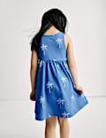 Pure Cotton Palm Tree Dress (2-8 Yrs)