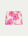 Short en coton à motif hibiscus (du 2 au 8 ans)