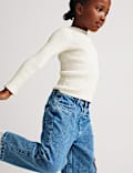 Heart Textured Knitted Top (2-10 Years)
