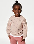 Cotton Rich Floral Sweatshirt (2-8 Yrs)