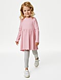 Robe en coton à motif côtelé (du 2 au 8&nbsp;ans)