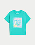 Pure Cotton Slogan T-Shirt (2-8 Yrs)