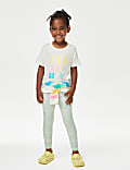 Pure Cotton Slogan T-Shirt (2-8 Yrs)