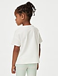 Pure Cotton Slogan T-Shirt (2-8 Yrs)