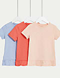T-Shirt από 100% βαμβάκι, σετ των 3 (2-8 ετών)
