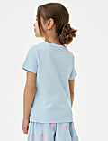 纯棉印花标语 T 恤（2-8 岁）