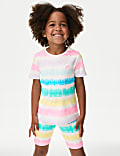 T-Shirt aus reiner Baumwolle mit Regenbogenmotiv (2–8 Jahre)