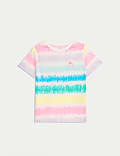 T-Shirt aus reiner Baumwolle mit Regenbogenmotiv (2–8 Jahre)