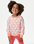 Cotton Rich Printed Sweatshirt (2-8 Yrs)