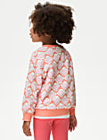 Cotton Rich Printed Sweatshirt (2-8 Yrs)