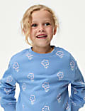 Cotton Rich Printed Sweatshirt (2-8 Yrs)