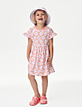 Pure Cotton Heart Print Dress (2-8 Yrs)