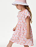 Pure Cotton Heart Print Dress (2-8 Yrs)