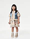 Denim Borg Gilet (2-8 Yrs)