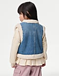 Denim Borg Gilet (2-8 Yrs)