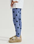 Cotton Rich Jersey Spot Print Leggings (2-8 Yrs)