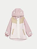 Kitten Ear Colour Block Fisherman Coat (2-8 Yrs)