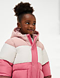 Manteau matelassé à motif color block (du 2 au 8&nbsp;ans)