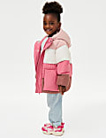 Colour Block Padded Coat (2-8 Yrs)