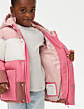 Colour Block Padded Coat (2-8 Yrs)