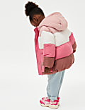 Colour Block Padded Coat (2-8 Yrs)