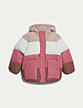 Colour Block Padded Coat (2-8 Yrs)