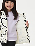 Heart Print Lightweight Padded Jacket (2-8 Yrs)