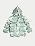 Borg Lined Padded Dinosaur Coat (2-8 Yrs)