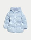 Metallic Waisted Hooded Parka (2-8 Yrs)