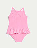Floral Textured Frill Swimsuit (2-8 Yrs)