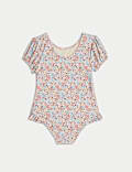 Maillot de bain à petit motif fleuri (du 2 au 8 ans)